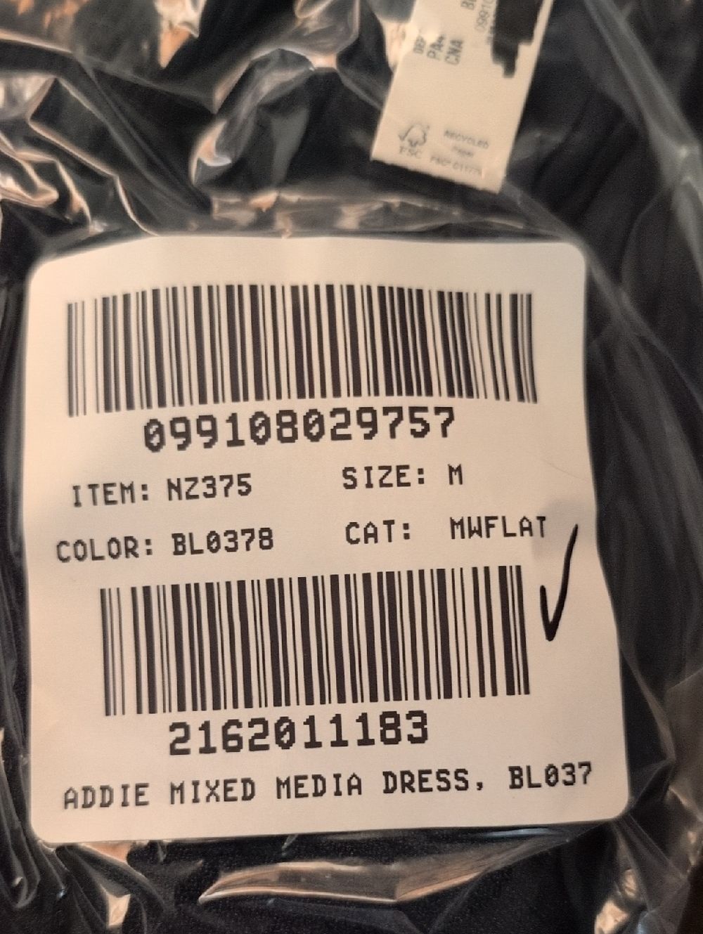 NWT Madewell Addie Ribbed Scoopneck Midi Dress Black Long Sleeve Size M - Picture 13 of 13